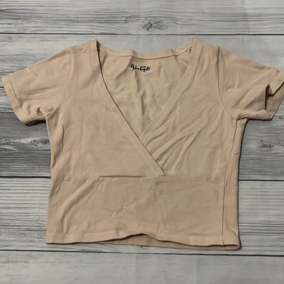 Brandy Melville Tops - John Galt light pink baby tee